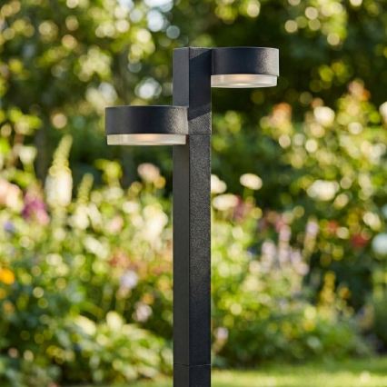 Lot de 2 lampes solaires LED 2xLED/1W/3,7V 1200 mAh 55 cm IP65 noires