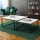 Lot de 2 tables basses DUAL 76x76/66x66 cm, noir/blanc