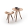 Lot de 2 tables basses VEYLOR, finition chêne