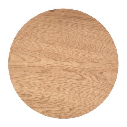 Lot de 2 tables basses ZENYA chêne/noir