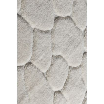 Lot de 2 tapis de salle de bains LINO 60/100 cm couleur crème