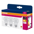 Lot de 3 ampoules LED A60 E27 — 8 W / 230 V / 3000 K - Osram
