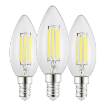 Lot de 3 ampoules LED C35 E14 2,2 W 230 V 2700 K - Eglo 110439