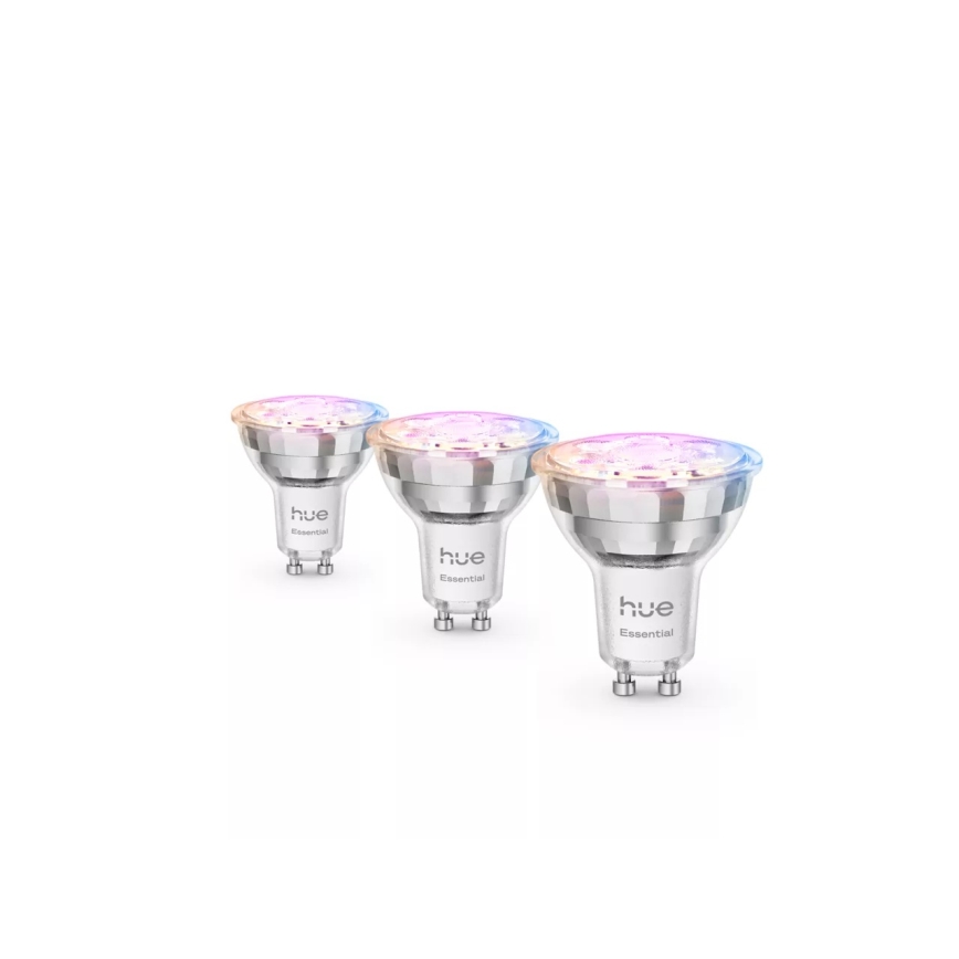 Pack de 3 ampoules LED dimmables Philips Hue White And Color Ambiance Essential GU10/4,7W/230V 2200-6500K