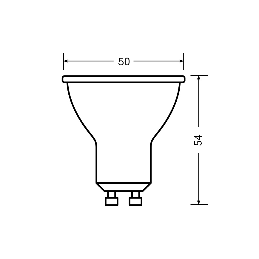 Lot de 3 ampoules LED réflecteur PAR16 GU10/6,9W/230V 6500K 60° - Osram