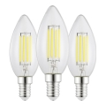 Lot de 3 ampoules LED vintage C35 E14/2,2W/230V 2700K - Eglo 110439