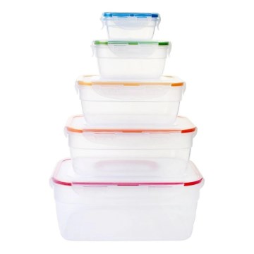 Lot de 5 boîtes alimentaires LOCK