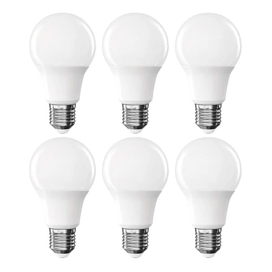 Lot de 6 ampoules LED A60 E27, 8,8 W, 230 V, 4000 K