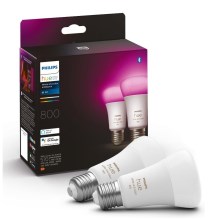 LOT x2 Ampoule à intensité variable LED Philips Hue White And Color Ambiance A60 E27/6,5W/230V 2000-6500K