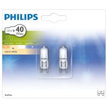 LOT x2 Ampoule industrielle Philips ECOHALO G9/28W/230V 2800K