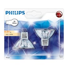 LOT x2 Ampoule industrielle Philips HALOGEN GU5,3/50W/12V 3000K