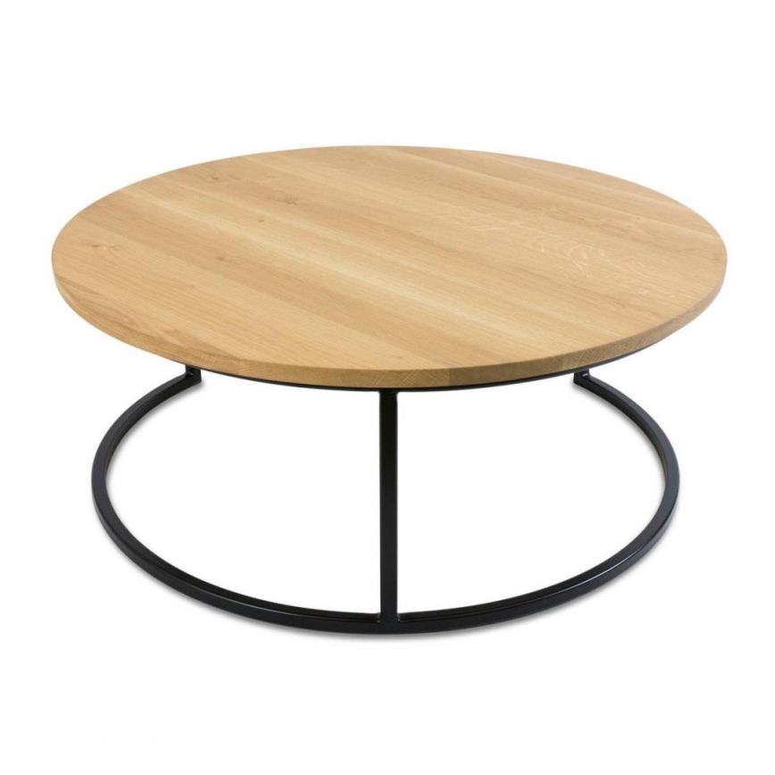 LOT x2 Table basse OAKLOFT 38x90 cm noir/chêne