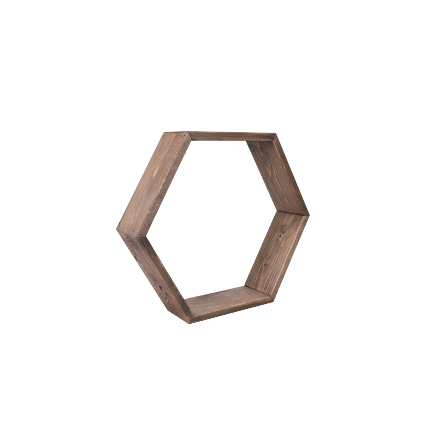 LOT x3 Etagère murale épicéa marron