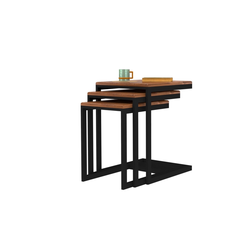 LOT x3 Table d'appoint EGE pin