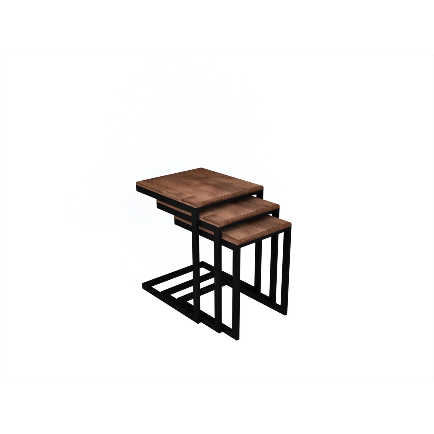 LOT x3 Table d'appoint EGE pin