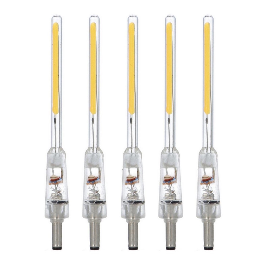 LOT x5 Ampoule de remplacement LED/0,72W/24V blanche chaude