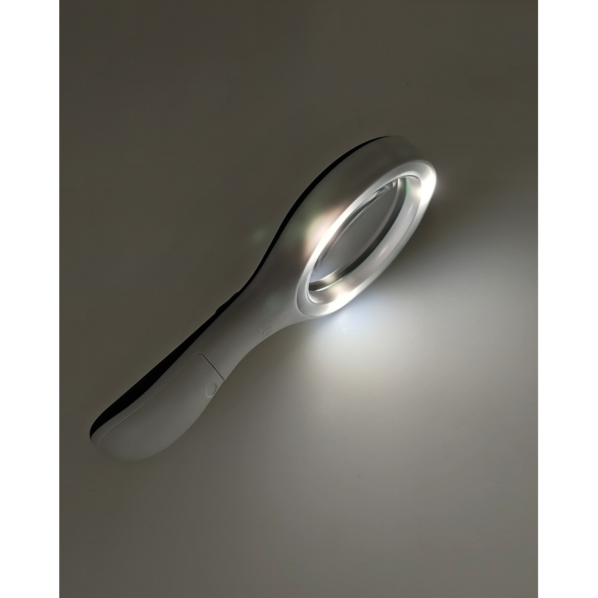 Loupe LED 3×ZOOM avec éclairage intégré/3W/2xAAA IP22