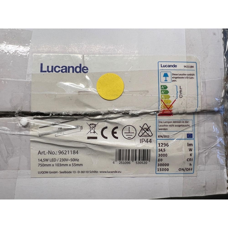 Lucande - Éclairage de miroir de salle de bain JULIE LED/14,5W/230V IP44
