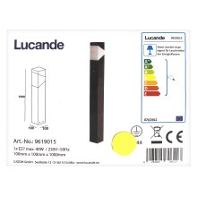 Lucande - Lampe d'extérieur KARIN 1xE27/9W/230V IP44