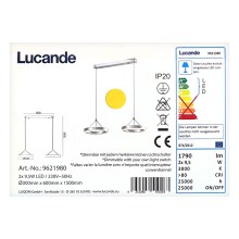 Lucande - LED dimbare kroonluchter aan snoer LYANI 2xLED/9,5W/230V