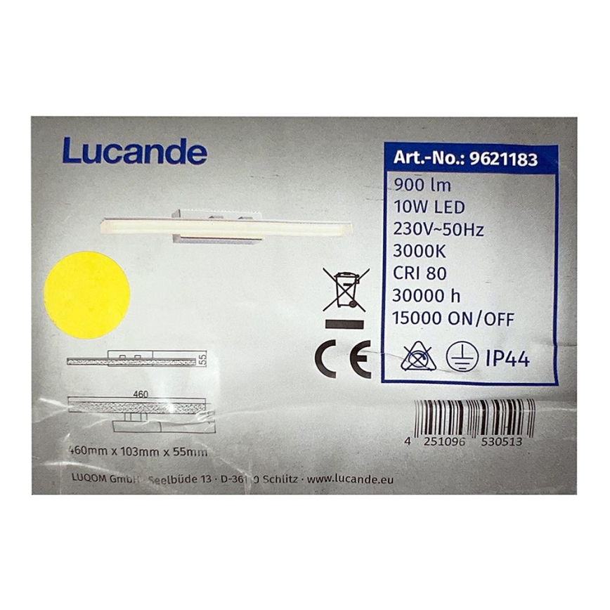 Lucande - Luminaire de salle de bain JULIE LED/10W/230V IP44