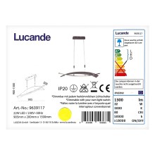 Lucande - Suspension filaire à intensité variable MARIJA LED/22W/230V