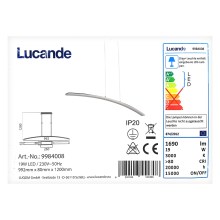 Lucande - Suspension filaire LED LORIAN LED/19W/230V