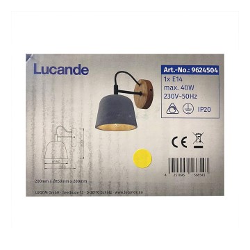 Lucande - Wandlamp KALINDA 1xE14/40W/230V