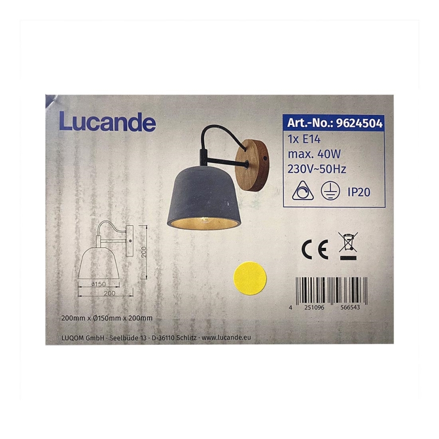 Lucande - Wandlamp KALINDA 1xE14/40W/230V