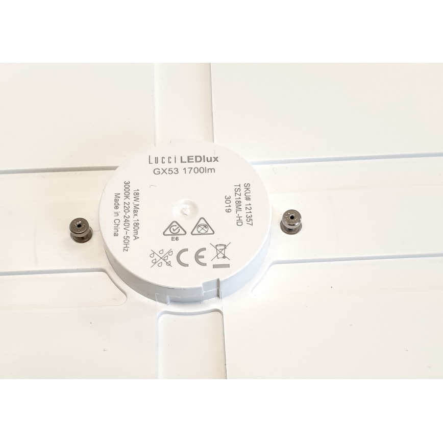 Lucci air 121357 - LED Plafondlamp voor ventilator LED/18W/230V
