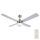 Lucci Air 210334 - Ventilateur de plafond AIRFUSION QUEST 1xE27/60W/230V bois/chrome mat + Télécommande