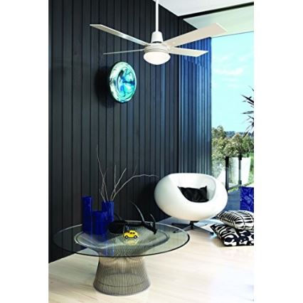 Lucci Air 210339 - Ventilateur de plafond AIRFUSION QUEST 1xE27/60W/230V blanc/bois + télécommande