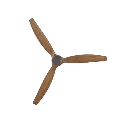 Lucci air 210507 - Ventilateur de plafond AIRFUSION AKMANI paulownia/noir + télécommande