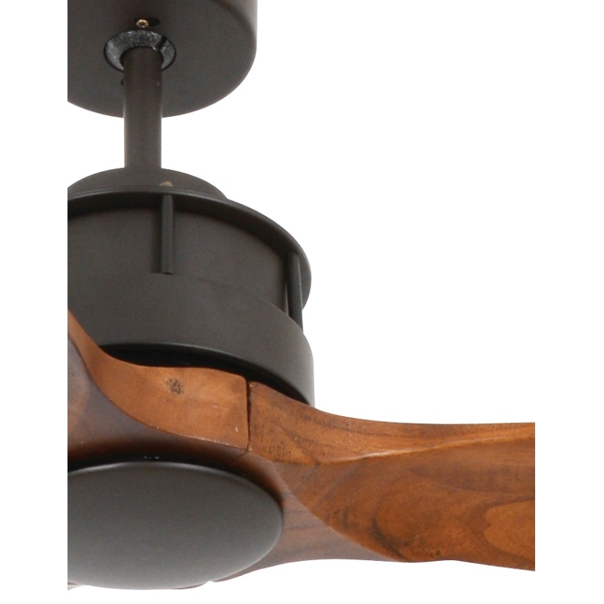 Lucci air 210507 - Ventilateur de plafond AIRFUSION AKMANI paulownia/noir + Télécommande