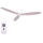 Lucci air 210518 - Ventilateur de plafond AIRFUSION RADAR blanc/bois + télécommande