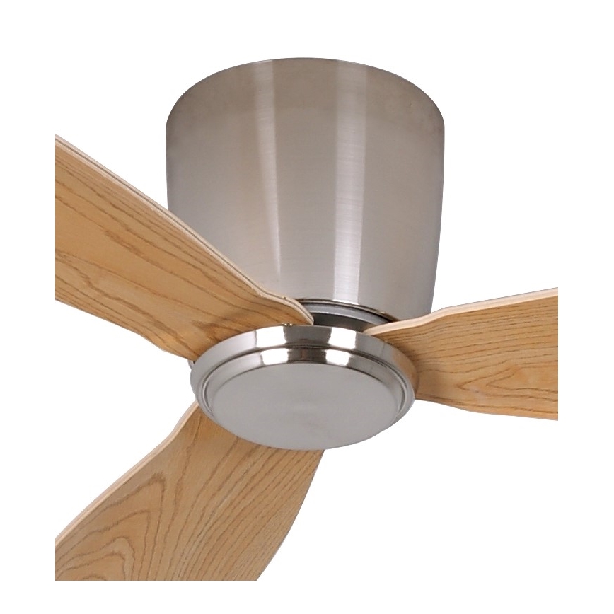 Lucci air 210519 - Plafondventilator AIRFUSION RADAR glanzend chroom/hout + afstandsbediening