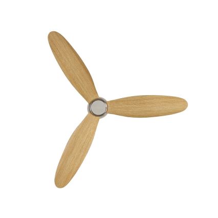 Lucci air 210519 - Ventilateur de plafond AIRFUSION RADAR chrome/bois + télécommande