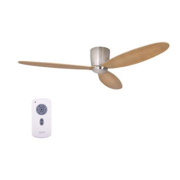 Lucci air 210519 - Ventilateur de plafond AIRFUSION RADAR chrome brillant/bois + Télécommande