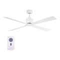 Lucci Air 210521 - Ventilateur de plafond AIRFUSION CLIMATE bois/blanc + Télécommande