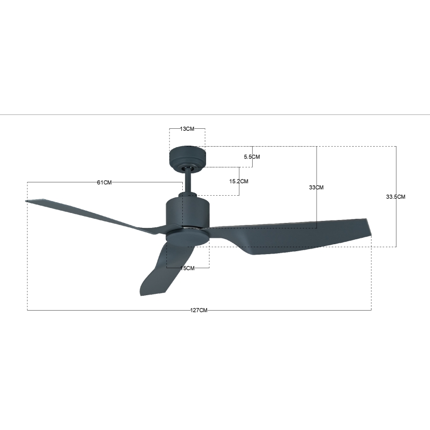 Lucci Air 210527 - Plafondventilator AIRFUSION CLIMATE II zwart + afstandsbediening