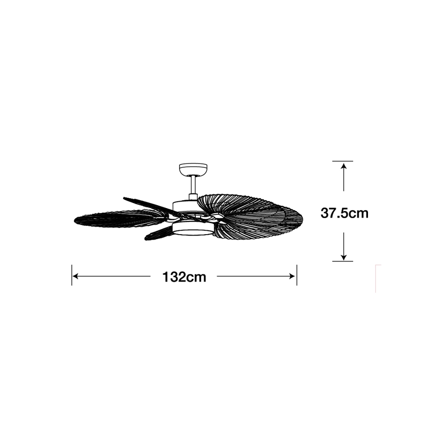Lucci Air 210655 - LED-plafondventilator BALI 1xGX53/18W/230V bruin + afstandsbediening