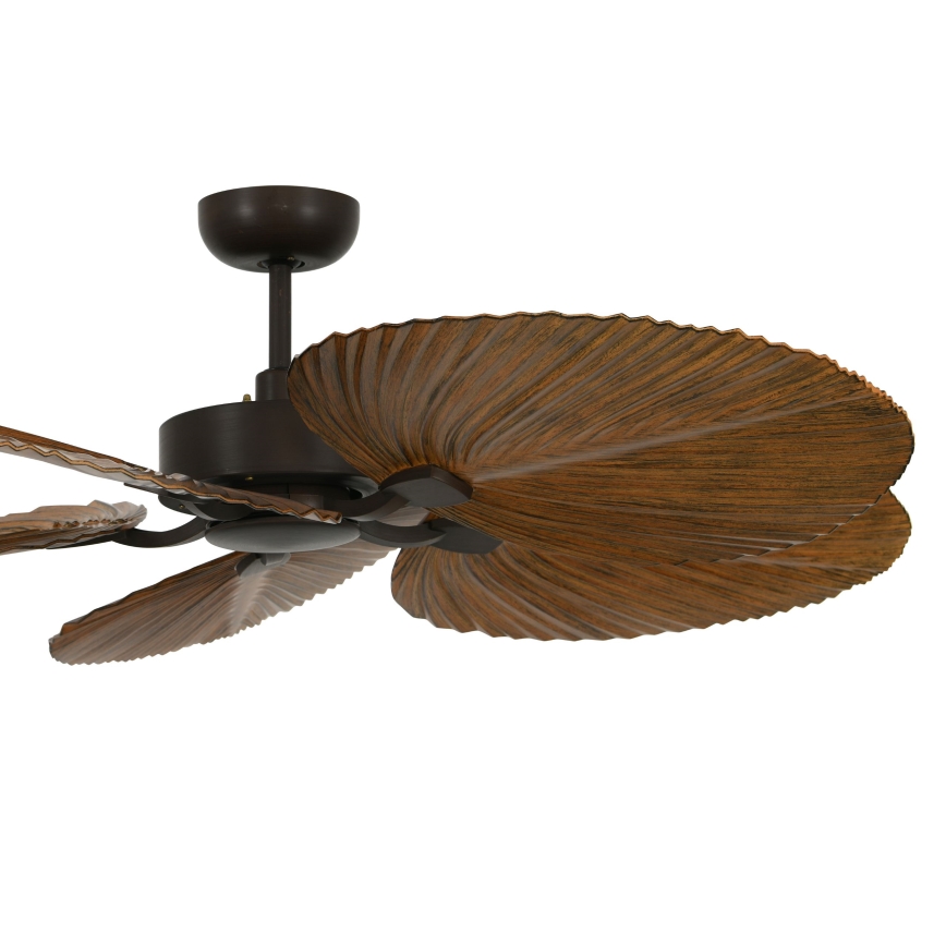 Lucci Air 21065549 - Ventilateur de plafond BALI d. 132 cm marron + télécommande