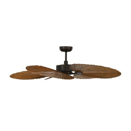 Lucci Air 21065549 - Ventilateur de plafond BALI d. 132 cm marron + télécommande
