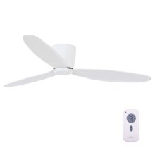 Lucci Air 212870 - Ventilateur de plafond AIRFUSION RADAR bois/blanc + télécommande