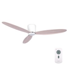Lucci Air 212885 - Ventilateur de plafond AIRFUSION RADAR bois/blanc/beige + télécommande