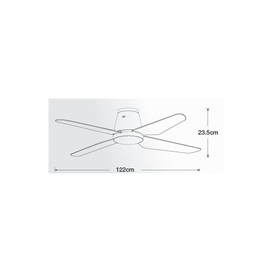 Lucci air 212999 - Ventilateur de plafond AIRFUSION ARIA  blanc + Télécommande
