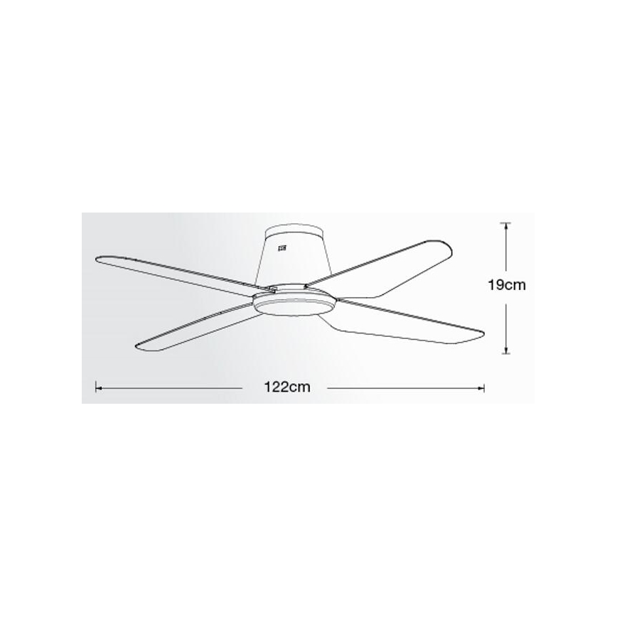 Lucci Air 213000 - Plafondventilator AIRFUSION ARIA zwart + afstandsbediening