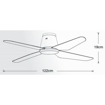 Lucci Air 213002 - LED-plafondventilator AIRFUSION ARIA LED/18W/230V zwart + afstandsbediening