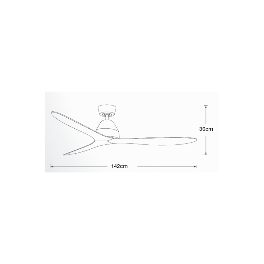 Lucci air 213041 - Ventilateur de plafond WHITEHAVEN noir + télécommande