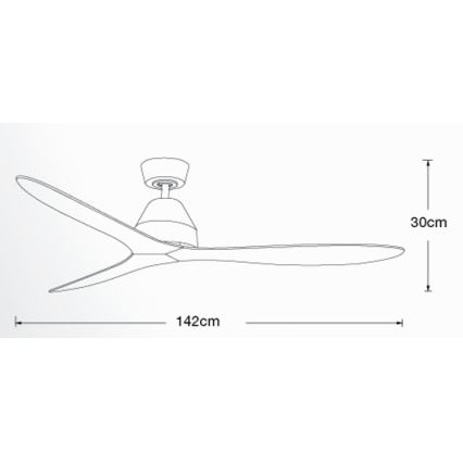 Lucci air 213044 - Ventilateur de plafond WHITEHAVEN 1xGX53/18W/230V noir + télécommande